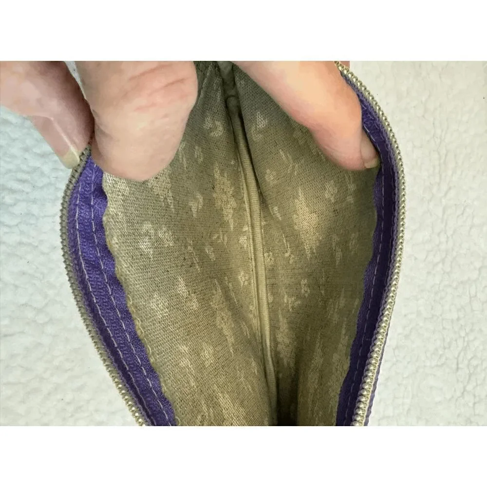 3 for $10 Molly and Rex Wildlife Purple Zip Up Bag‎